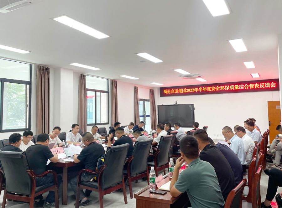 蜀道高速集團黨委委員、副總經理羊勇赴瀘永高速公路項目開展2022年半年度安全環保質量綜合督查.jpg